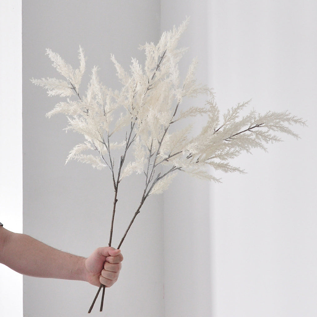 EVERIVELLE 31.5-Inch Two-Fork Artificial Foxtail Foliage Branch