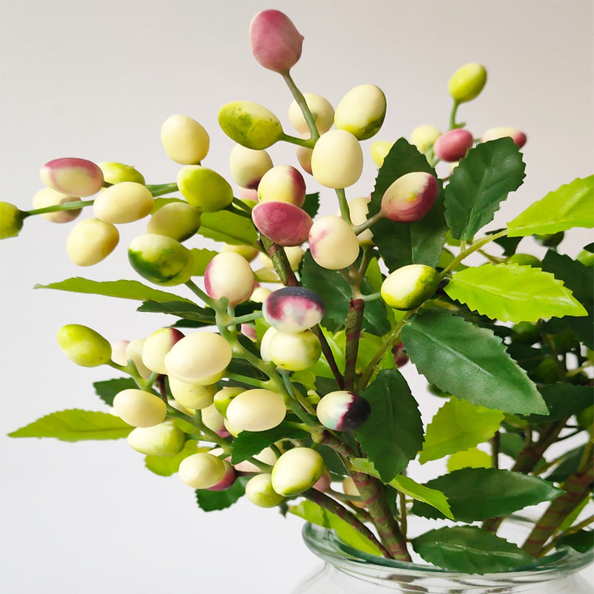 EVERIVELLE Artificial Berry & Olive Leaf Spray