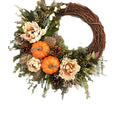 Rustic Pumpkin Grapevine Harvest Wreath