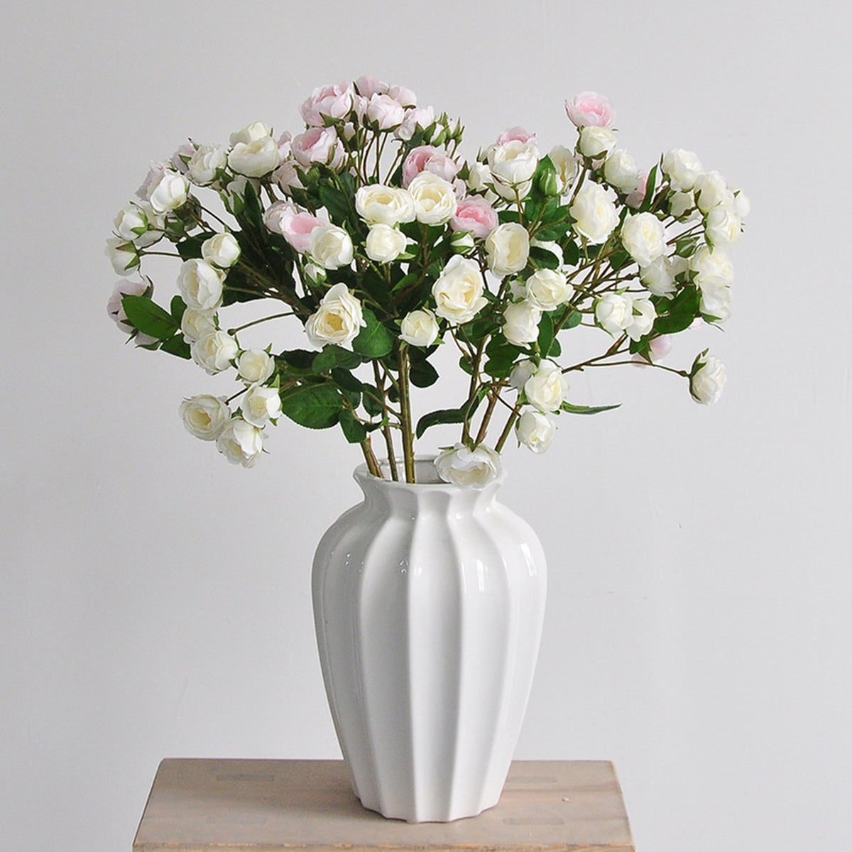 EVERIVELLE 17-Head Artificial Spray Rose Stem
