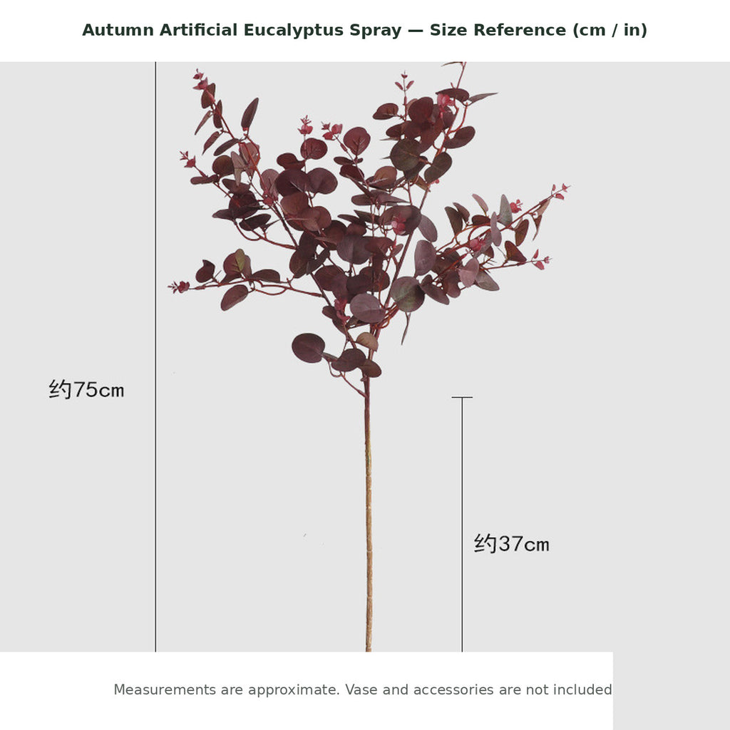 EVERIVELLE Autumn Artificial Eucalyptus Spray