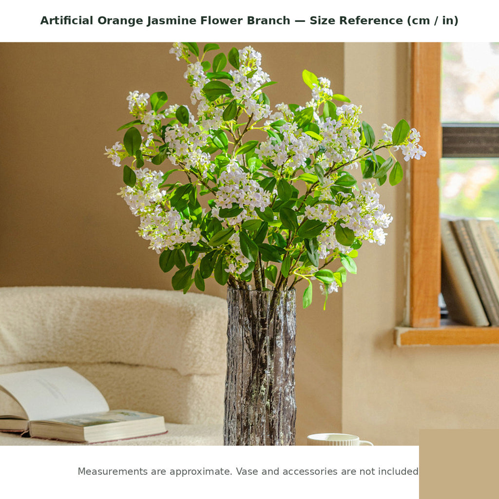 EVERIVELLE Artificial Orange Jasmine Flower Branch