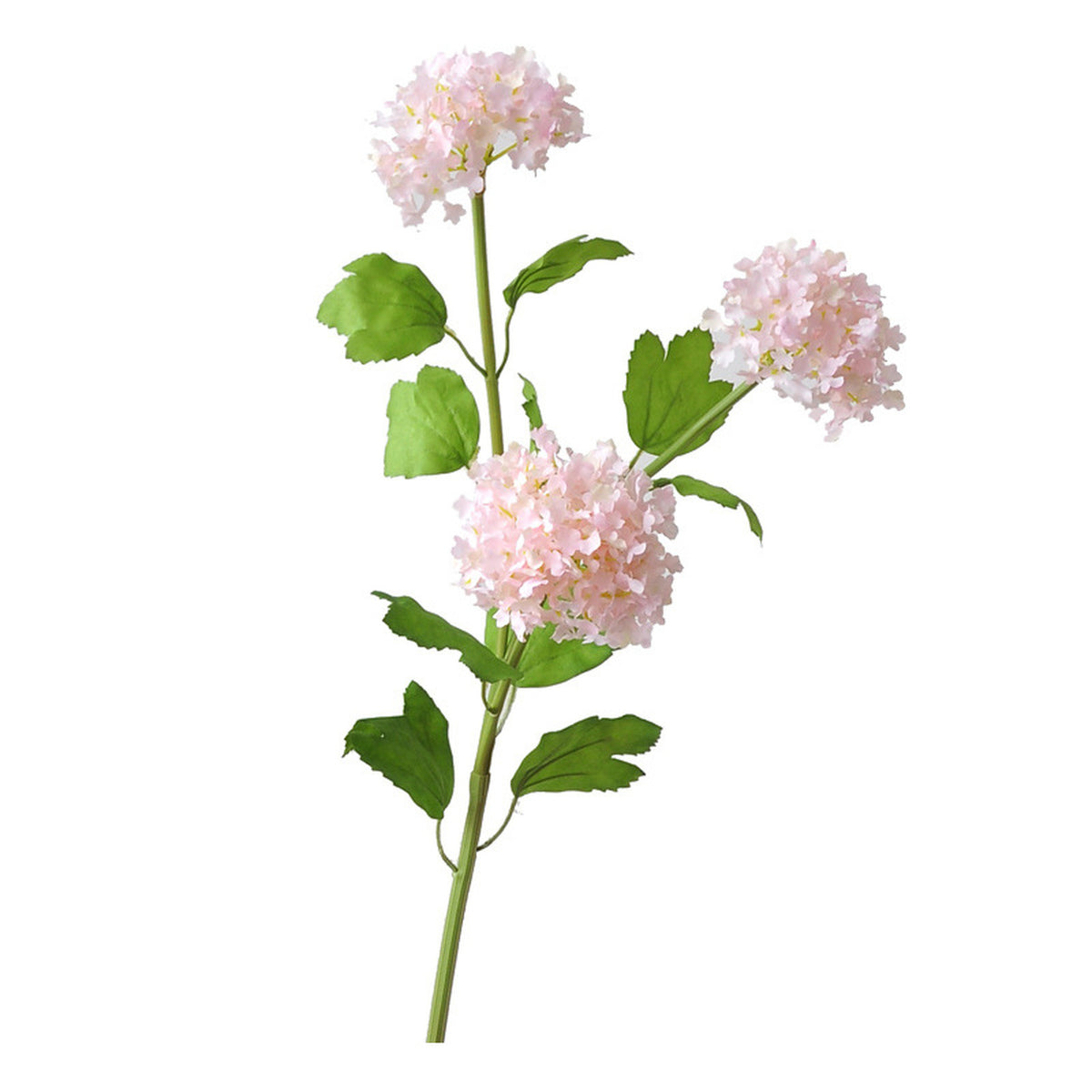 EVERIVELLE 26.4-Inch Three-Head Artificial Snowball Hydrangea Spray
