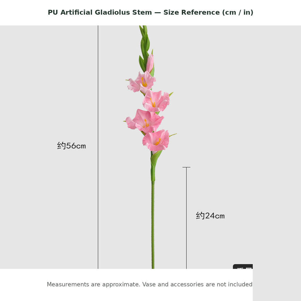 EVERIVELLE PU Artificial Gladiolus Stem