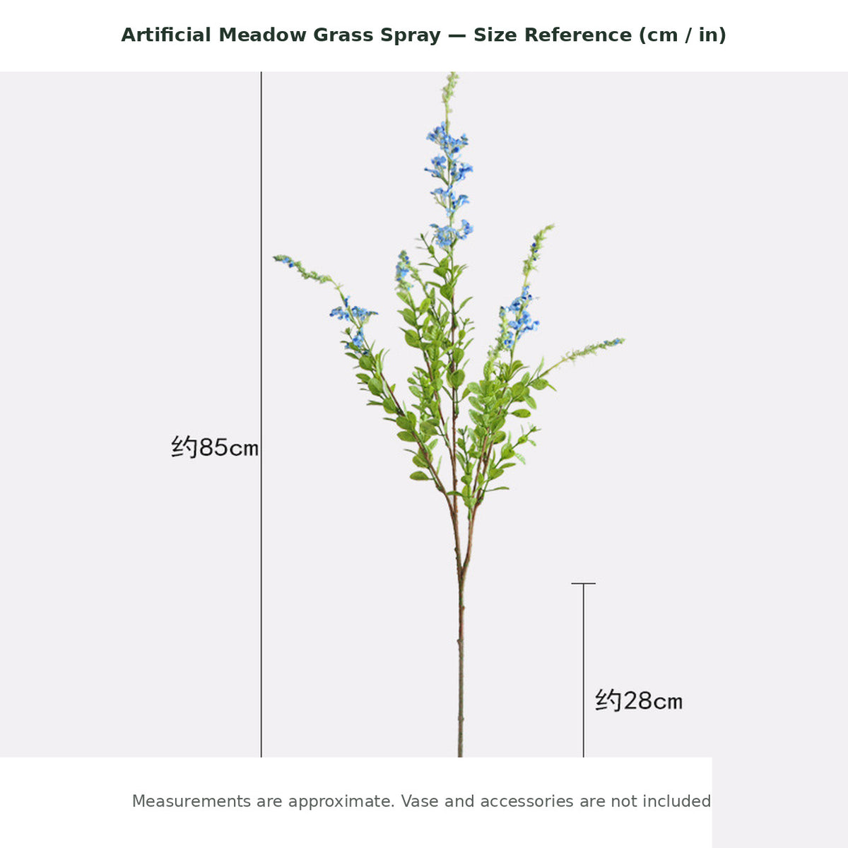 EVERIVELLE Artificial Meadow Grass Spray