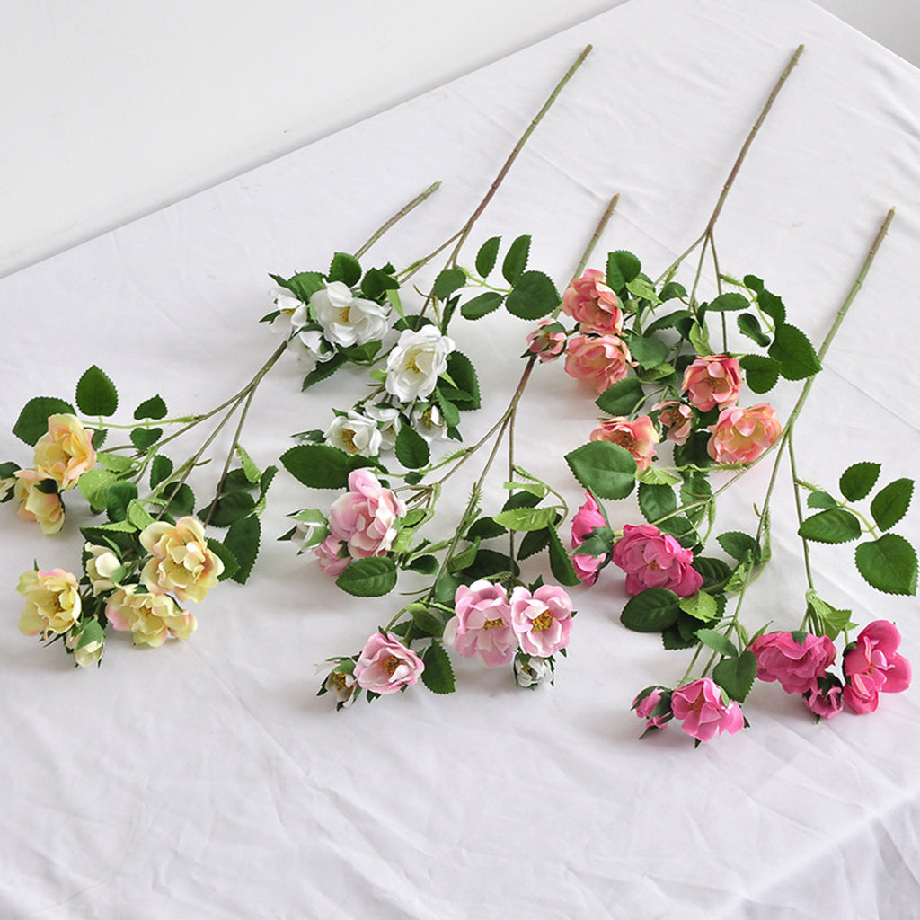 EVERIVELLE Multi-Bloom Artificial Spray Rose Stem