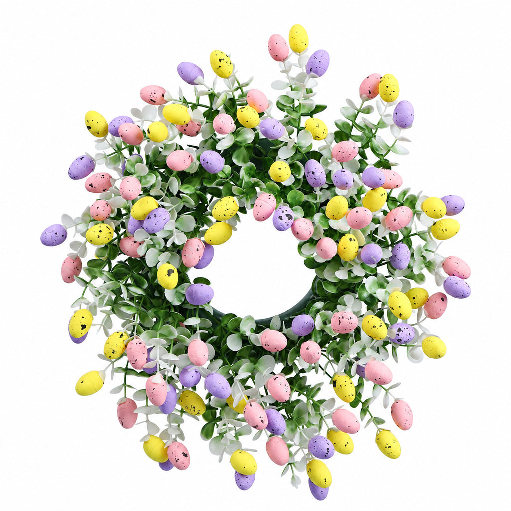 Pastel Speckled Easter Egg Wreath