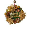 Gold Apple & Pinecone Christmas Wreath