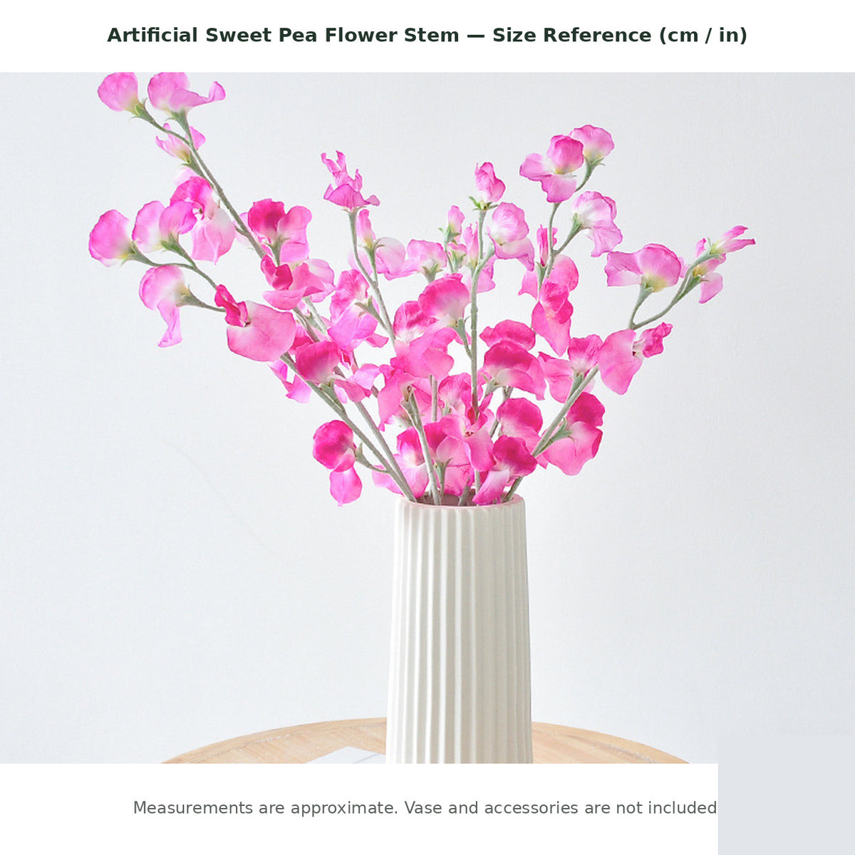 EVERIVELLE Artificial Sweet Pea Flower Stem