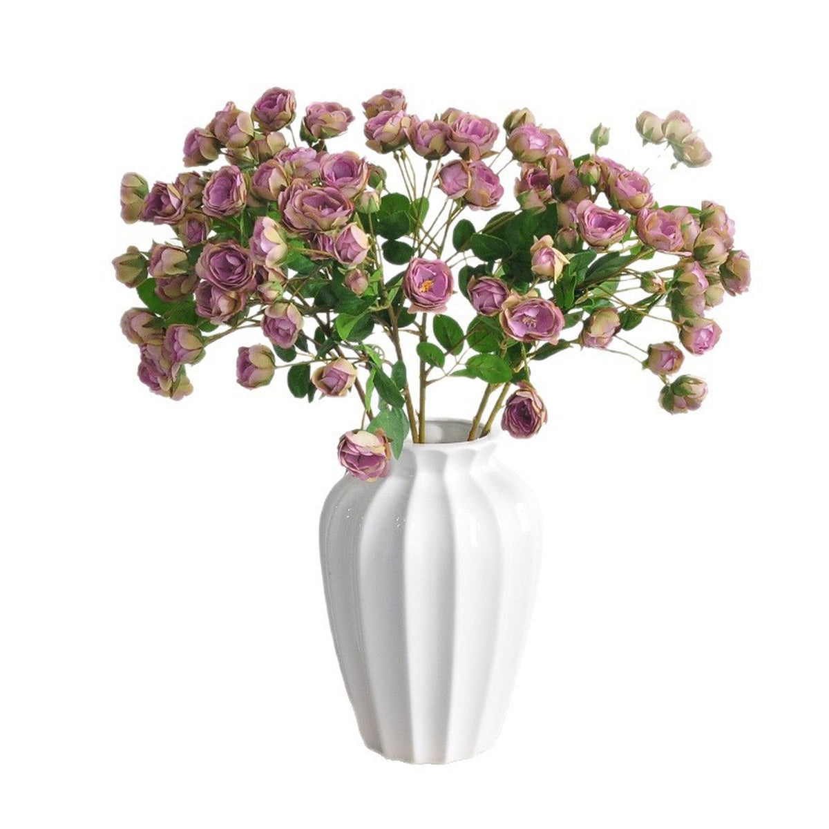 EVERIVELLE 17-Head Artificial Spray Rose Stem