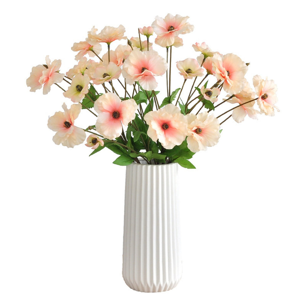 EVERIVELLE Three-Head Artificial Butterfly Ranunculus Stem