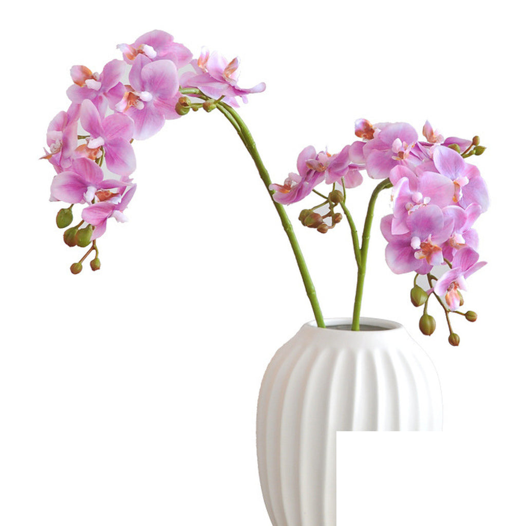 EVERIVELLE 12-Bloom Artificial Phalaenopsis Orchid Stem