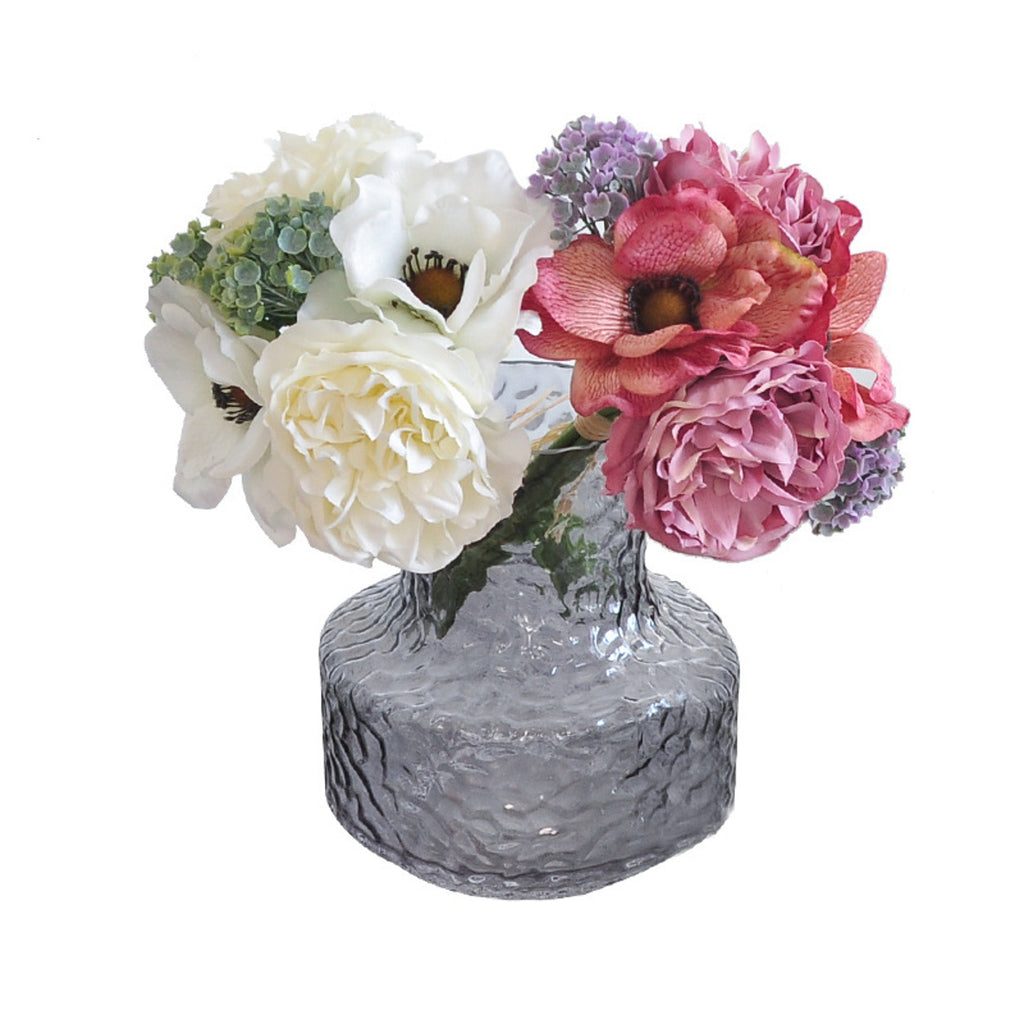 EVERIVELLE Artificial Peony & Anemone Hand-Tied Bouquet
