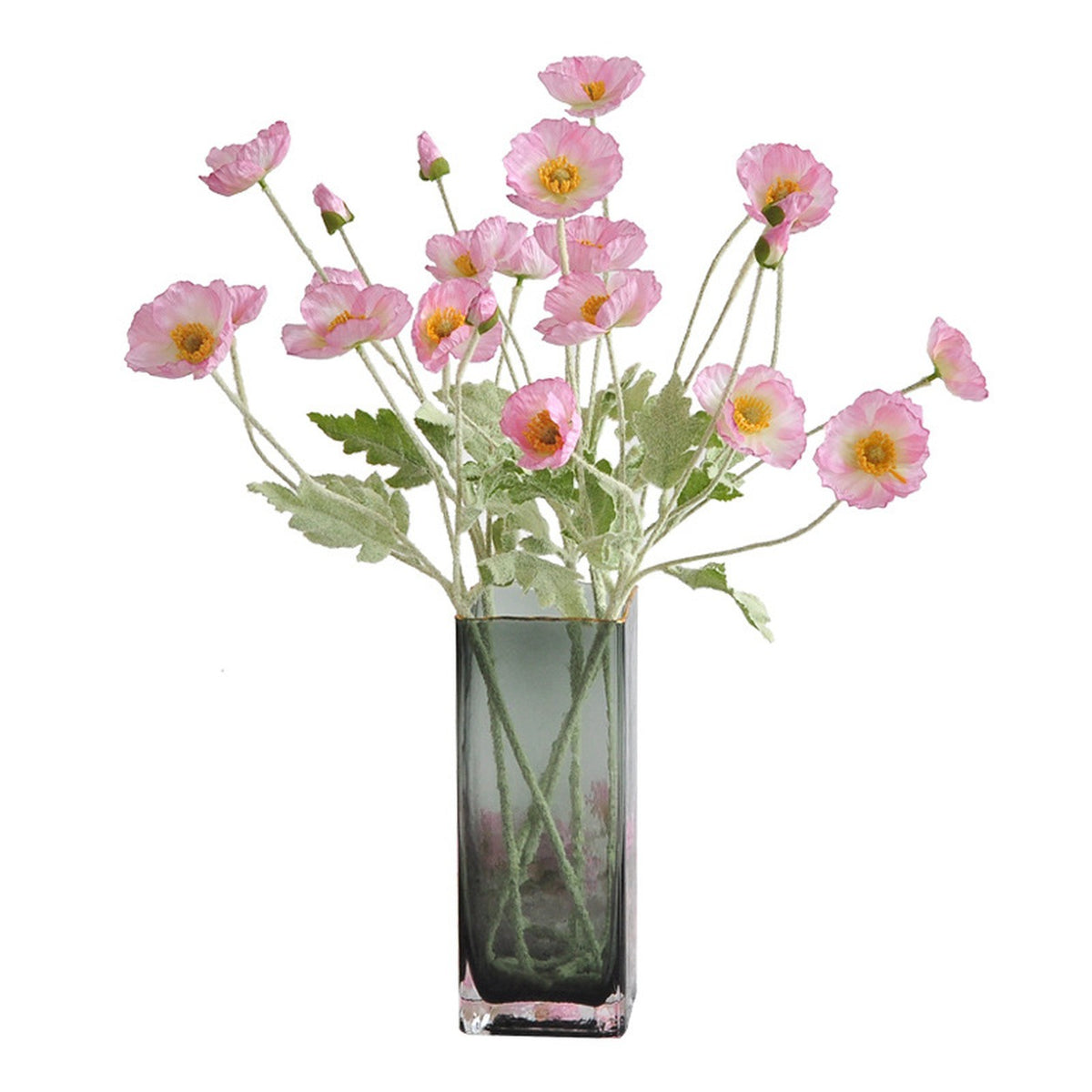 EVERIVELLE Artificial Poppy Flower Stem