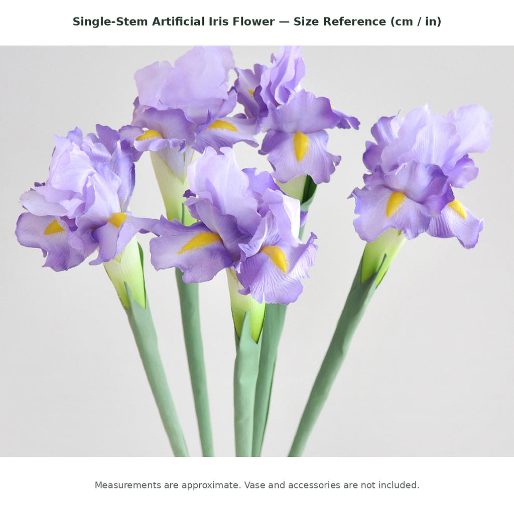 EVERIVELLE Single-Stem Artificial Iris Flower