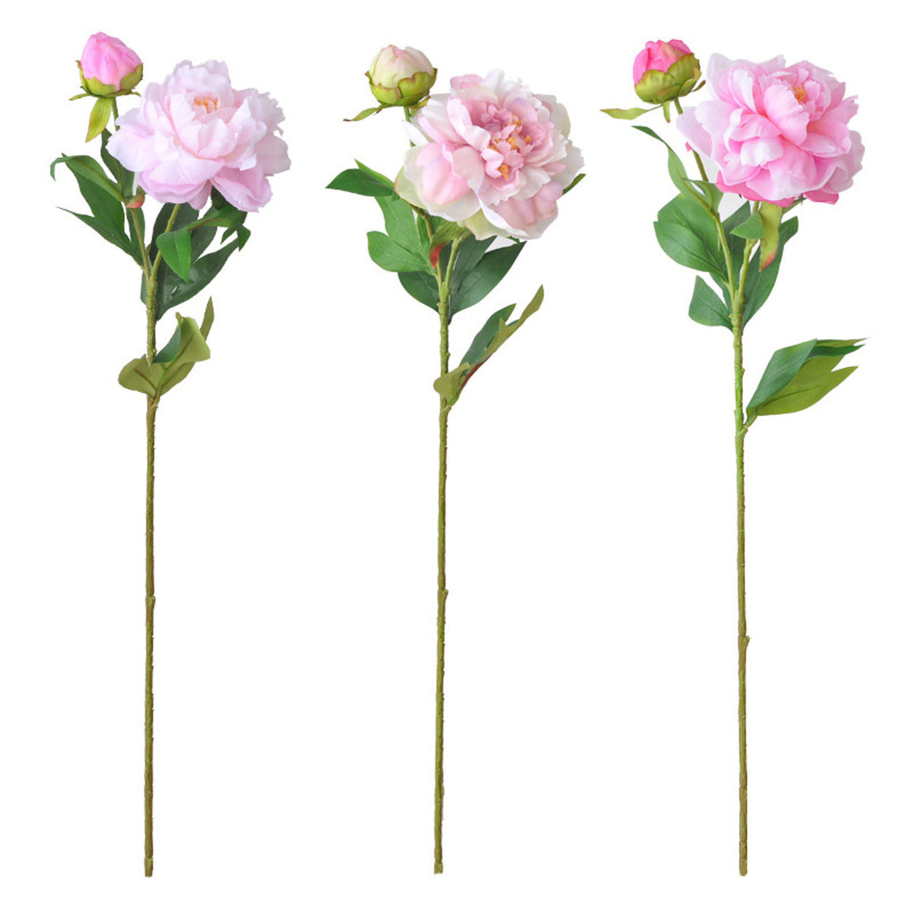 EVERIVELLE Two-Head Artificial Phoenix Peony Stem