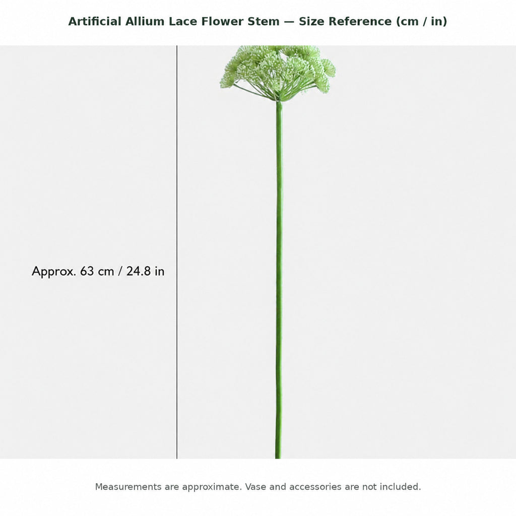 EVERIVELLE Artificial Allium Lace Flower Stem