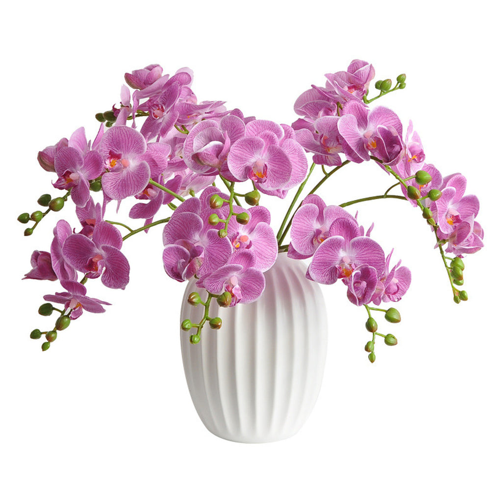 EVERIVELLE 19.7-Inch Mini Soft-Touch Artificial Phalaenopsis Orchid Stem