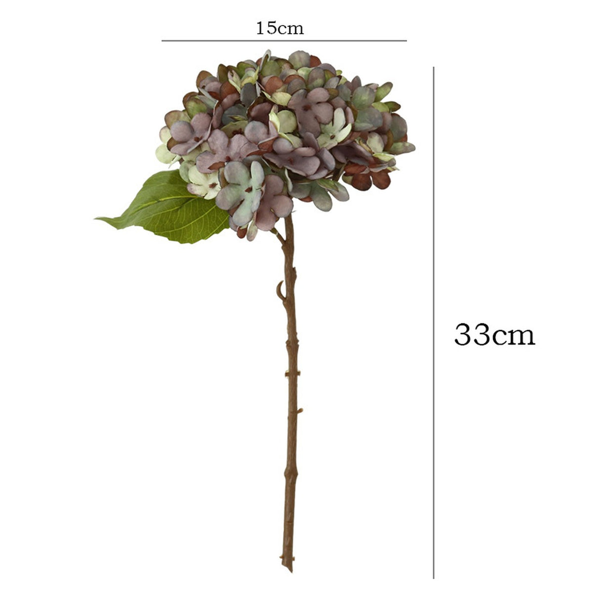 EVERIVELLE Vintage Autumn Artificial Hydrangea Stem
