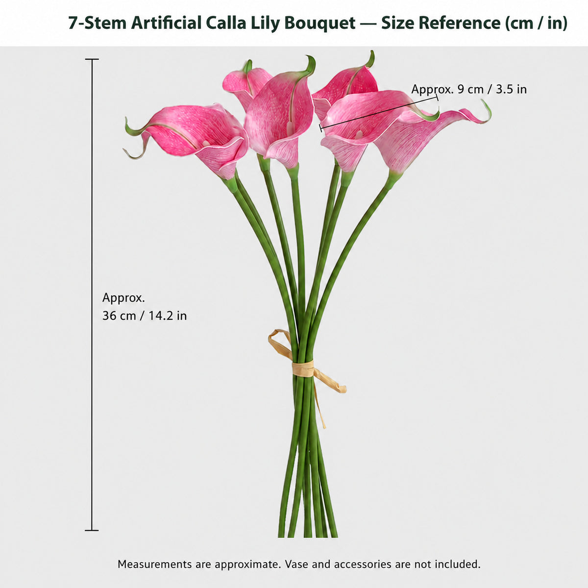 EVERIVELLE Seven-Stem Artificial Calla Lily Bouquet