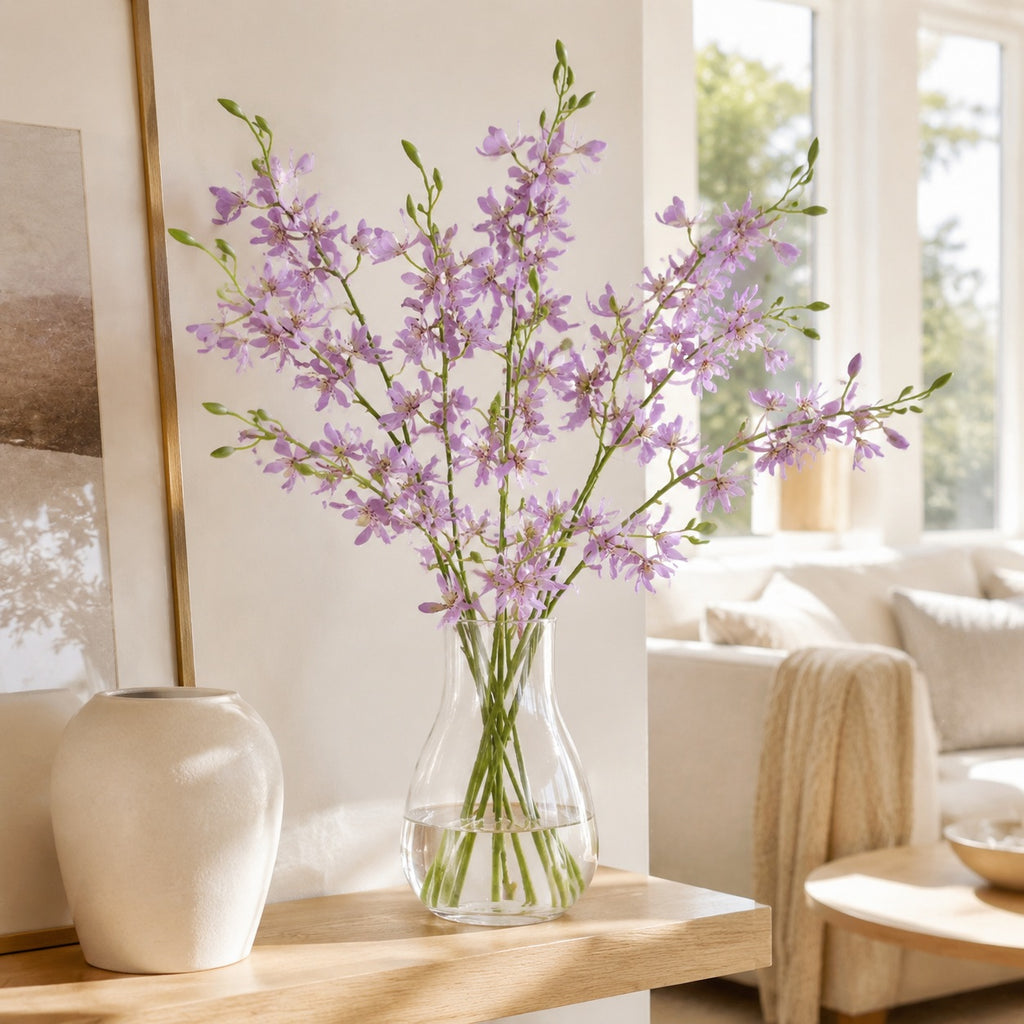 EVERIVELLE Artificial Vanda Orchid Spray