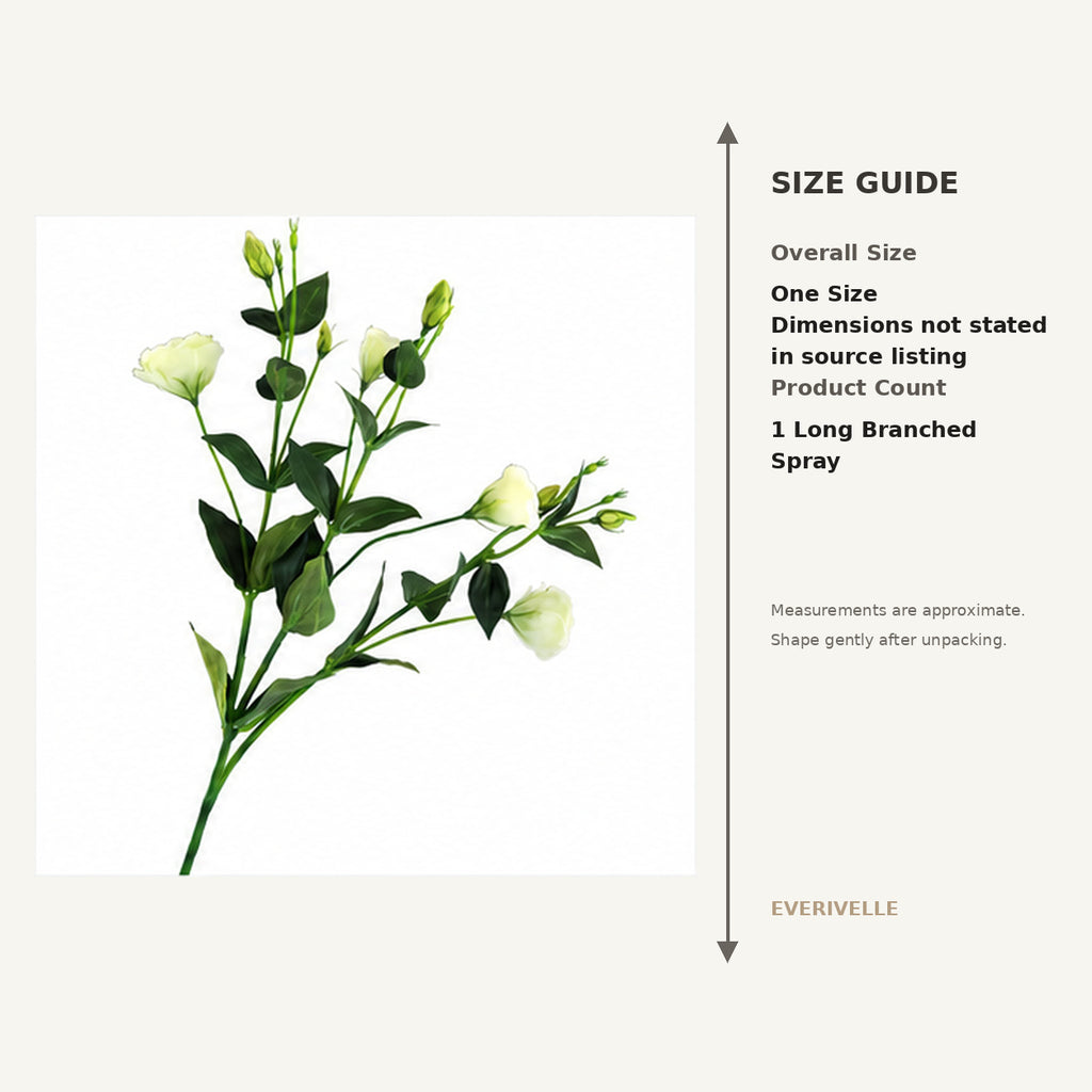 EVERIVELLE Long Artificial Lisianthus Spray