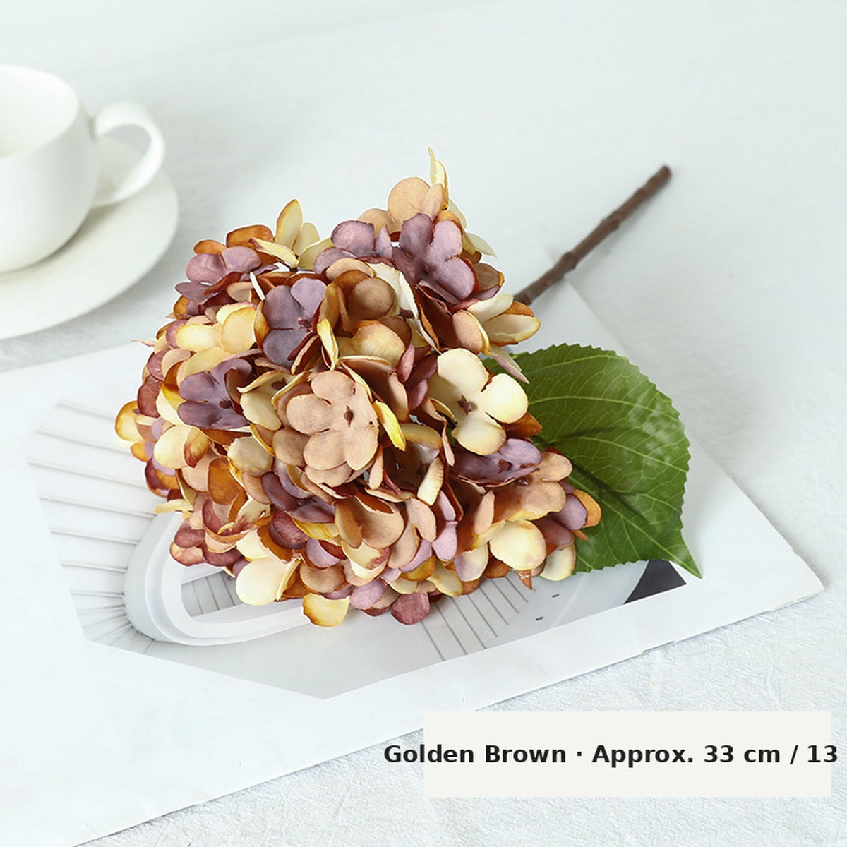 EVERIVELLE Vintage Autumn Artificial Hydrangea Stem