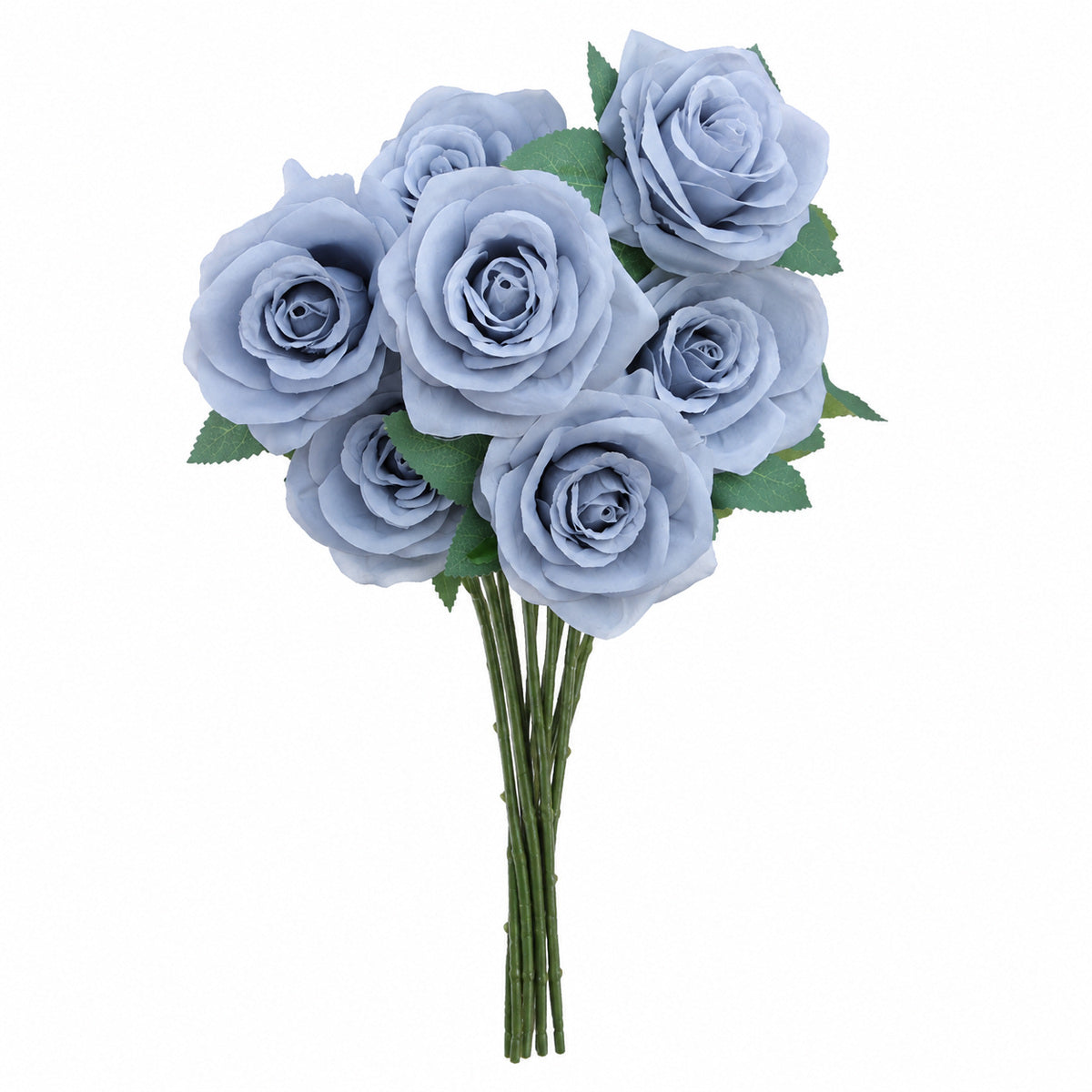 EVERIVELLE 17.3-Inch Seven-Head Artificial Rose Bouquet