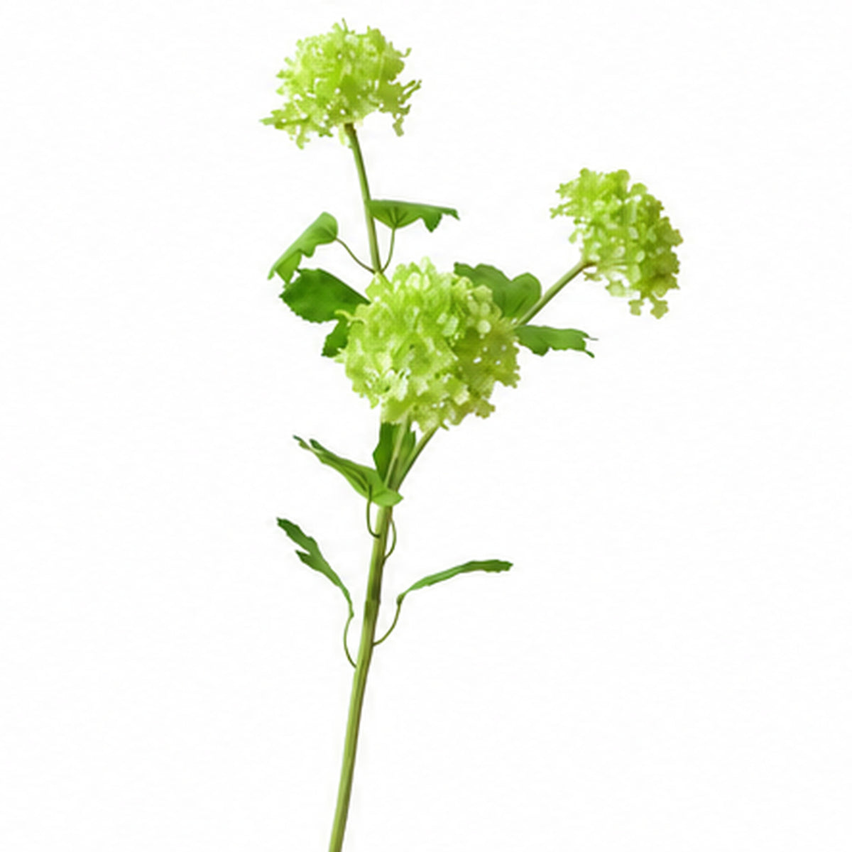 EVERIVELLE 26.4-Inch Three-Head Artificial Snowball Hydrangea Spray
