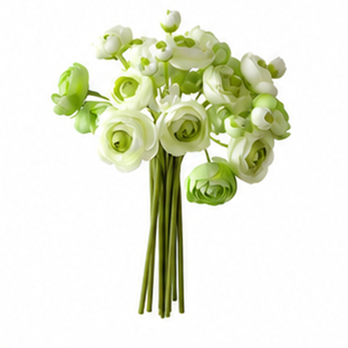 EVERIVELLE 10.2-Inch Artificial Ranunculus Bouquet — 9, 12 or 15 Stems