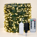 Heart LED string lights warm white US plug