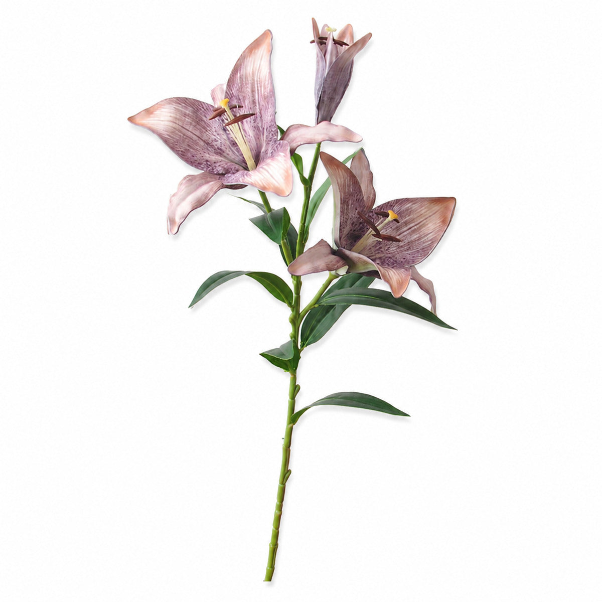 EVERIVELLE 34.3-Inch Three-Head EVA Artificial Lily Stem