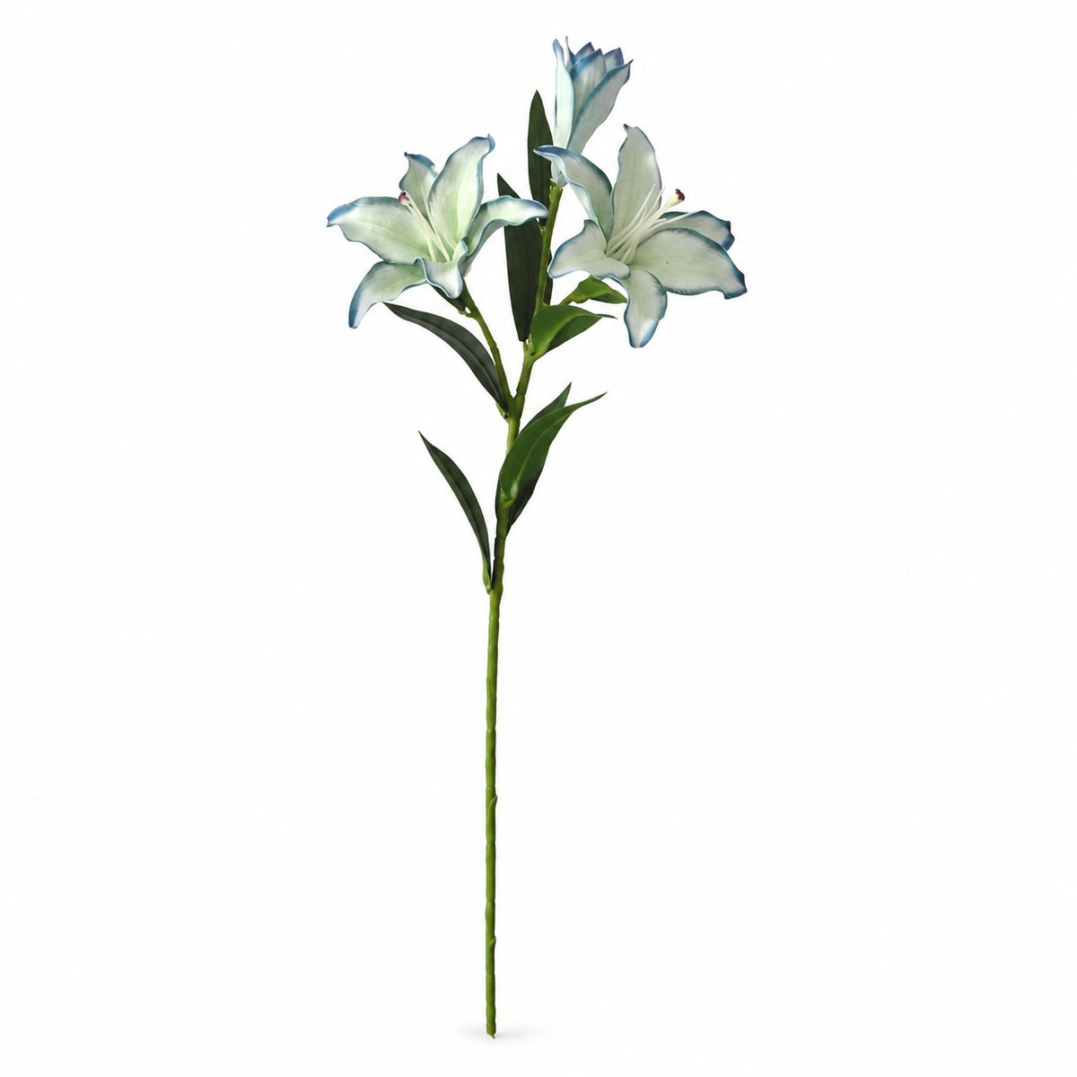 EVERIVELLE Three-Head Painted Artificial Lily Stem