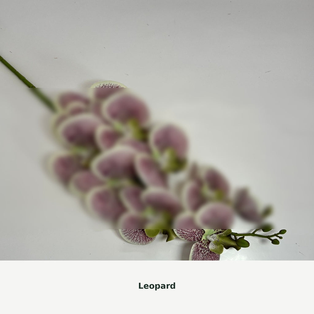 EVERIVELLE Nine-Head Artificial Phalaenopsis Orchid Stem