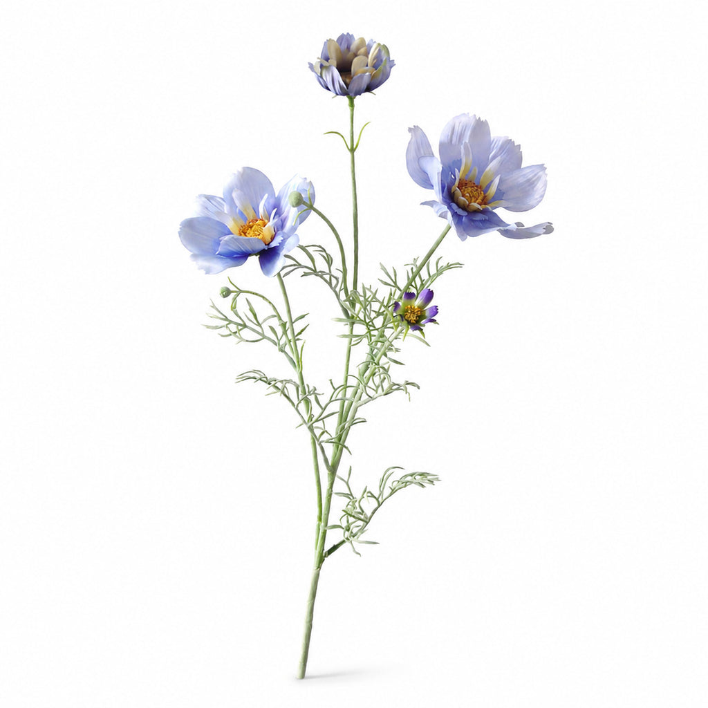 EVERIVELLE 30.7-Inch Flocked Artificial Queen Cosmos Stem