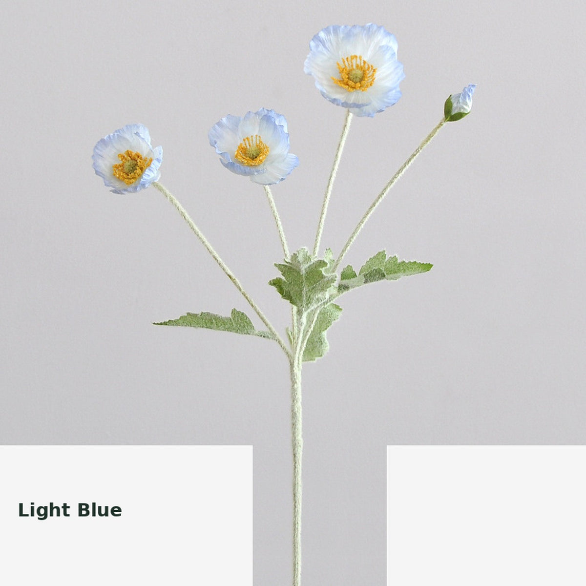 EVERIVELLE Artificial Poppy Flower Stem