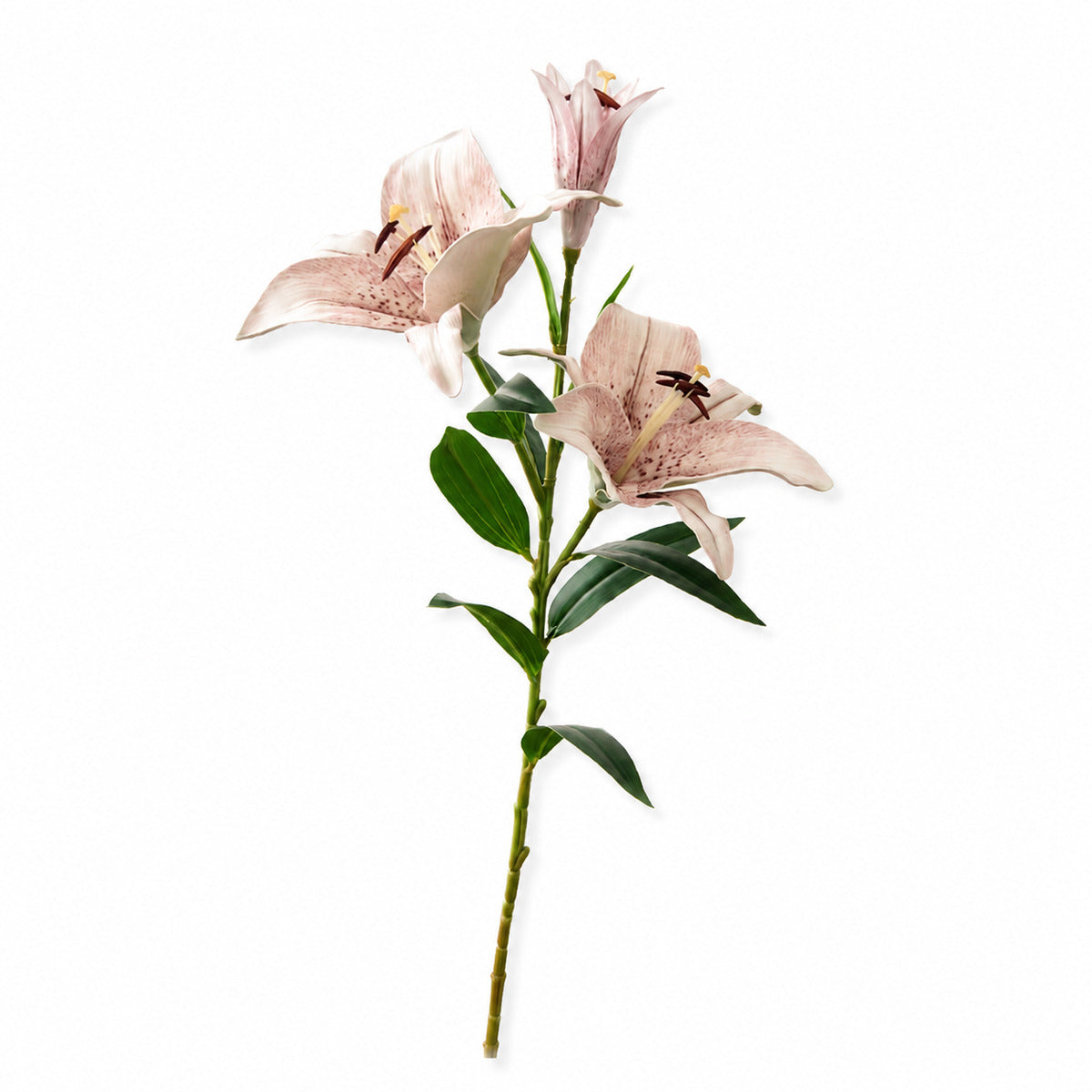 EVERIVELLE 34.3-Inch Three-Head EVA Artificial Lily Stem