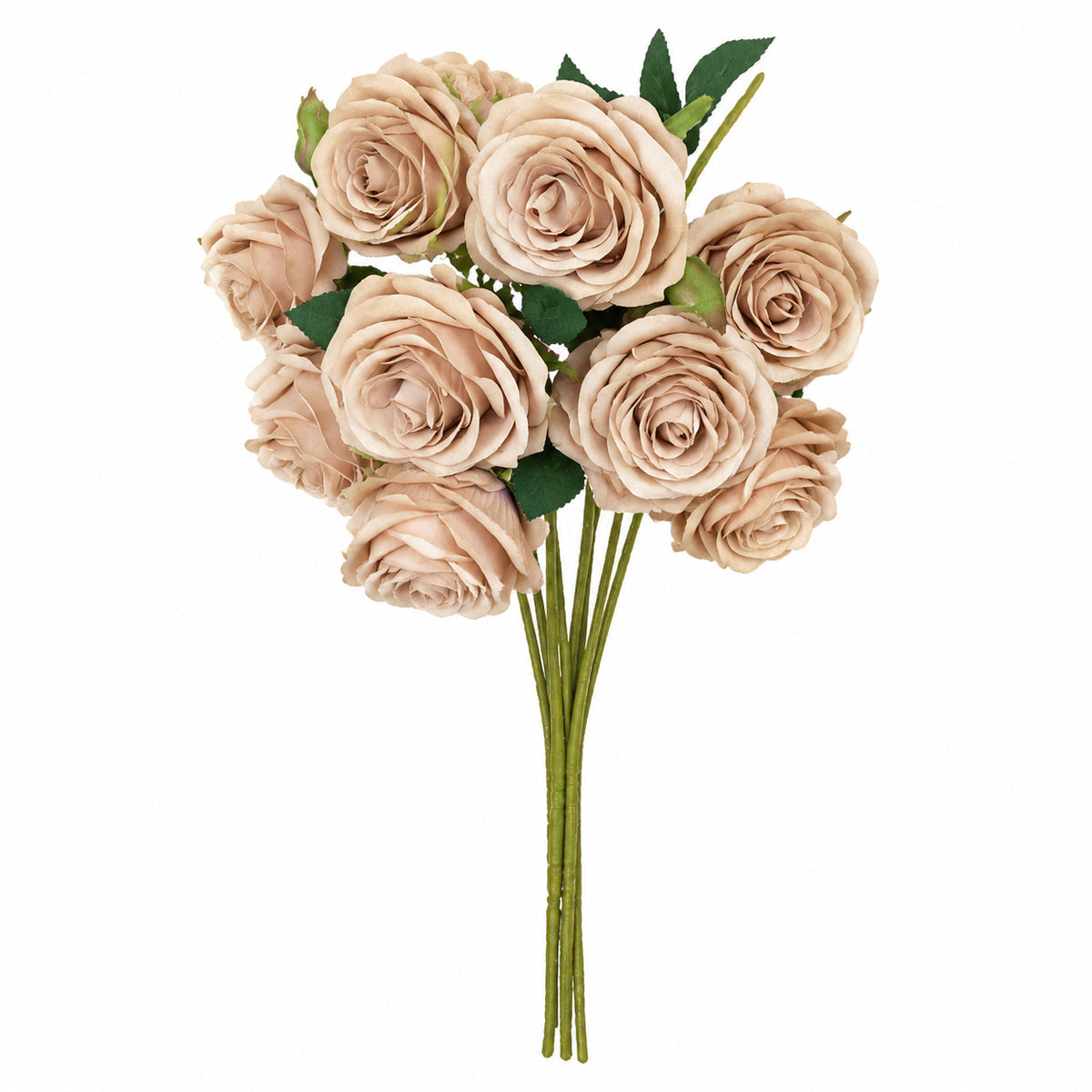 EVERIVELLE Multi-Head Artificial Rose Stem