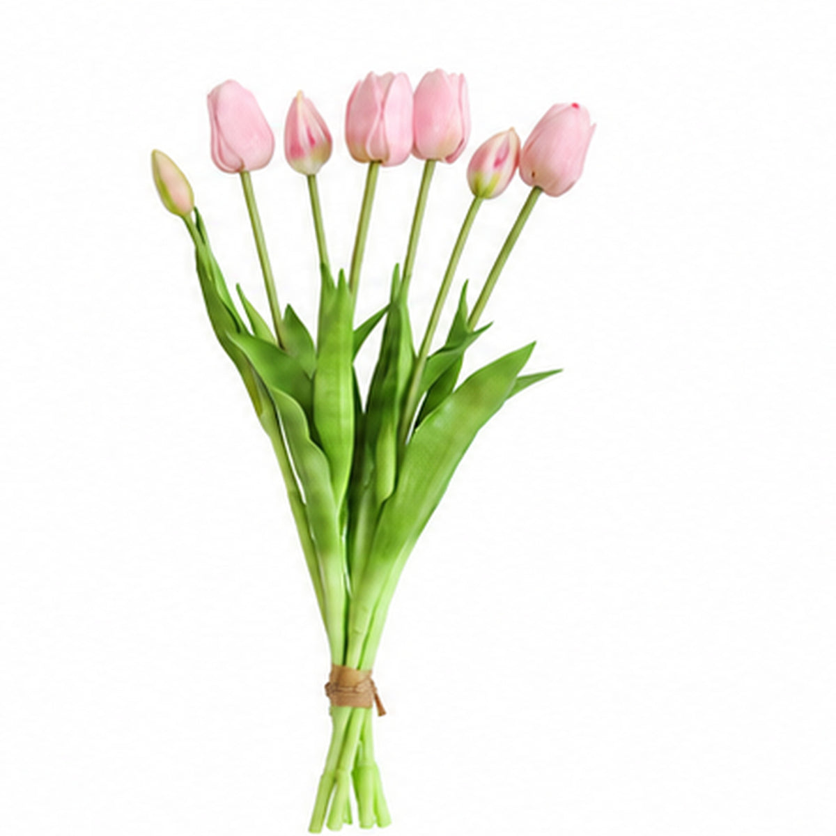 EVERIVELLE 17.7-Inch Seven-Head Soft-Touch Artificial Tulip Bouquet