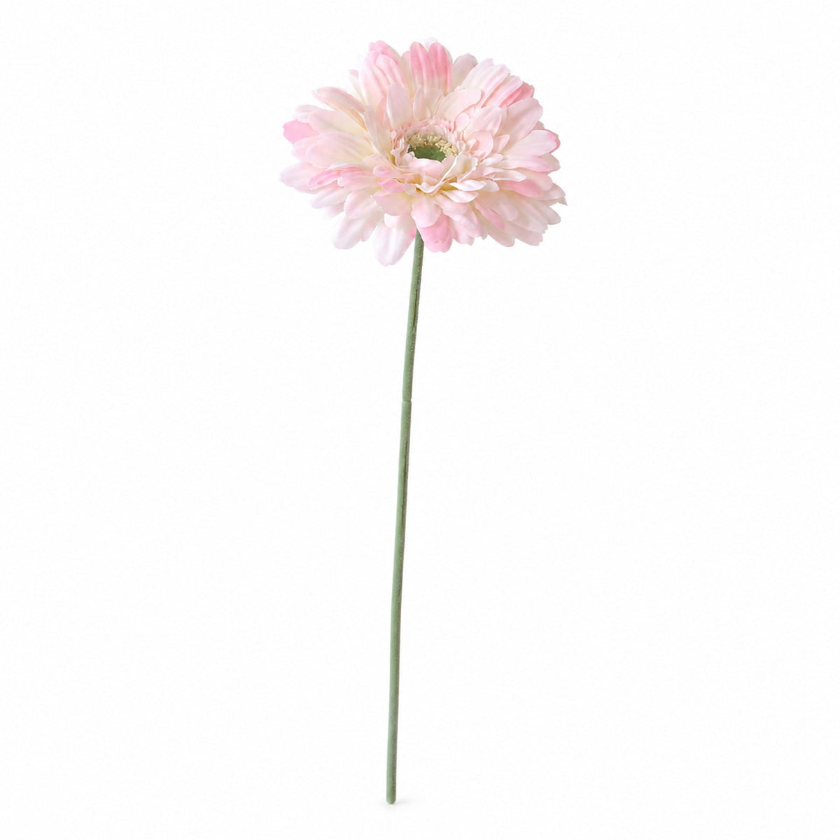 Light Pink 30.7-Inch Flocked Artificial Queen Cosmos Stem on a pure white background