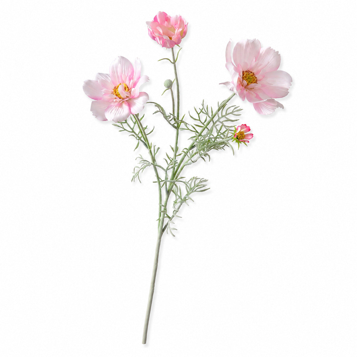 EVERIVELLE 30.7-Inch Flocked Artificial Queen Cosmos Stem