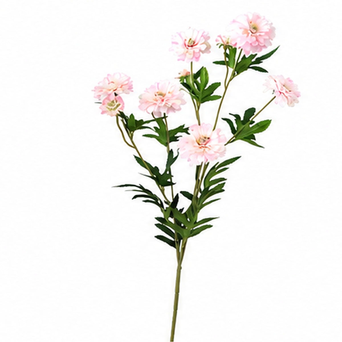 EVERIVELLE 31.5-Inch Nine-Head Artificial Zinnia Spray
