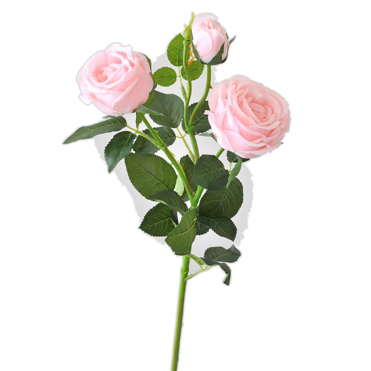 EVERIVELLE 28.7-Inch Three-Head Real-Touch Artificial Rose Stem