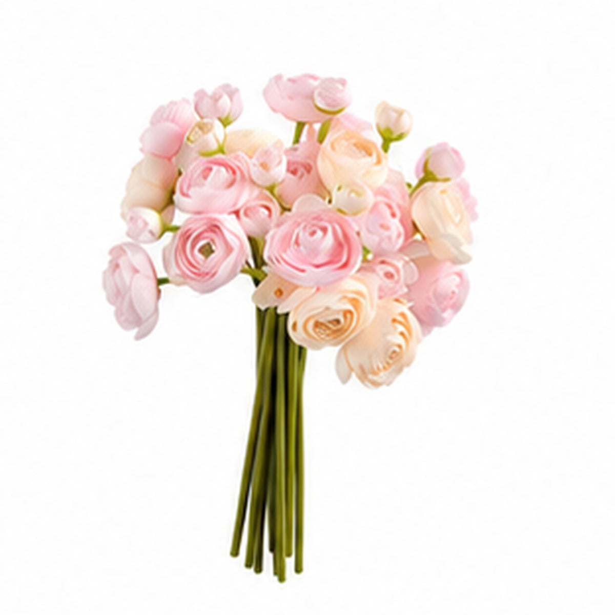 EVERIVELLE 10.2-Inch Artificial Ranunculus Bouquet — 9, 12 or 15 Stems