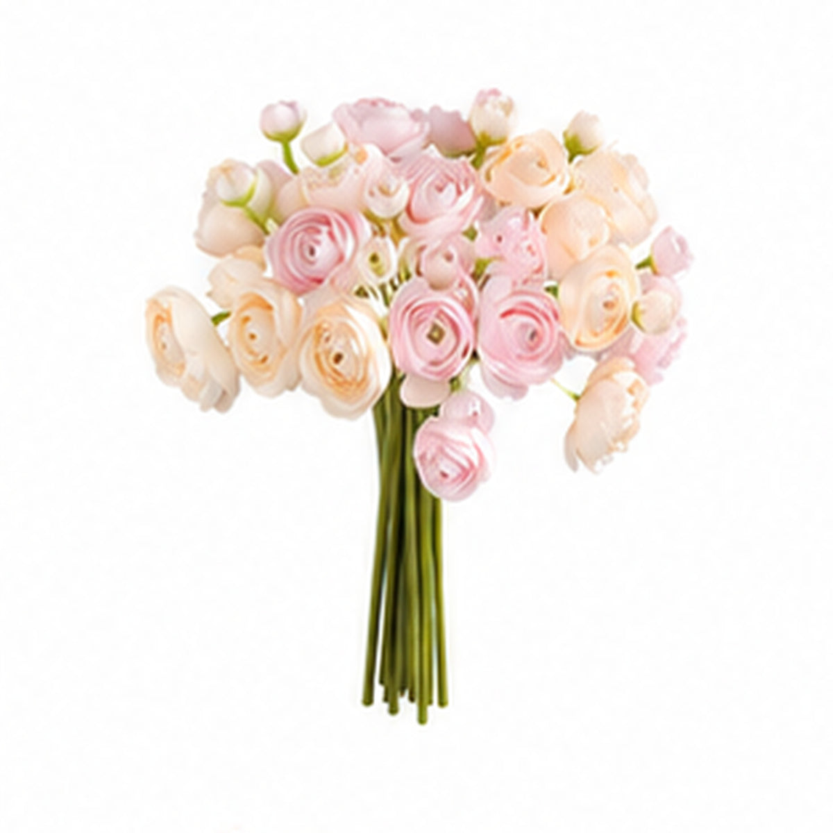 EVERIVELLE 10.2-Inch Artificial Ranunculus Bouquet — 9, 12 or 15 Stems