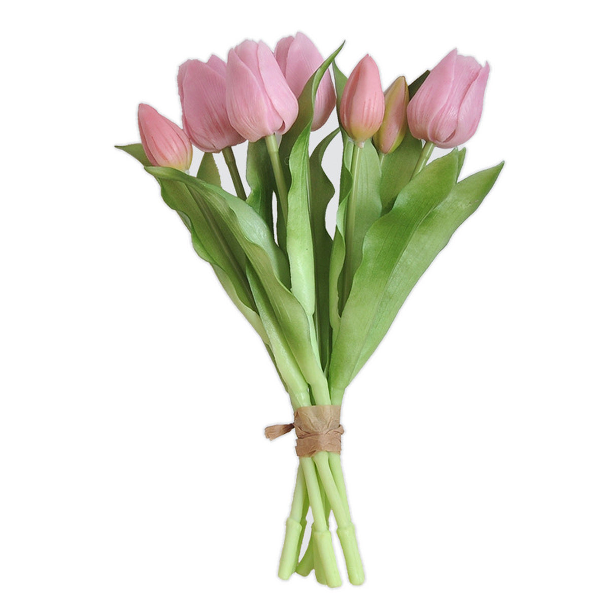 EVERIVELLE 12.2-Inch Seven-Head Soft-Touch Tulip Bouquet