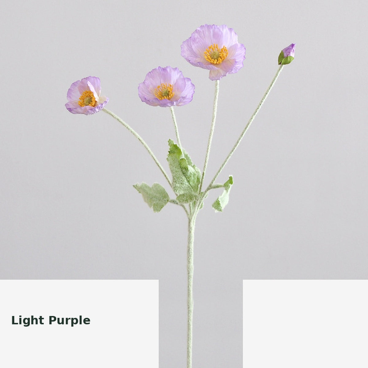EVERIVELLE Artificial Poppy Flower Stem