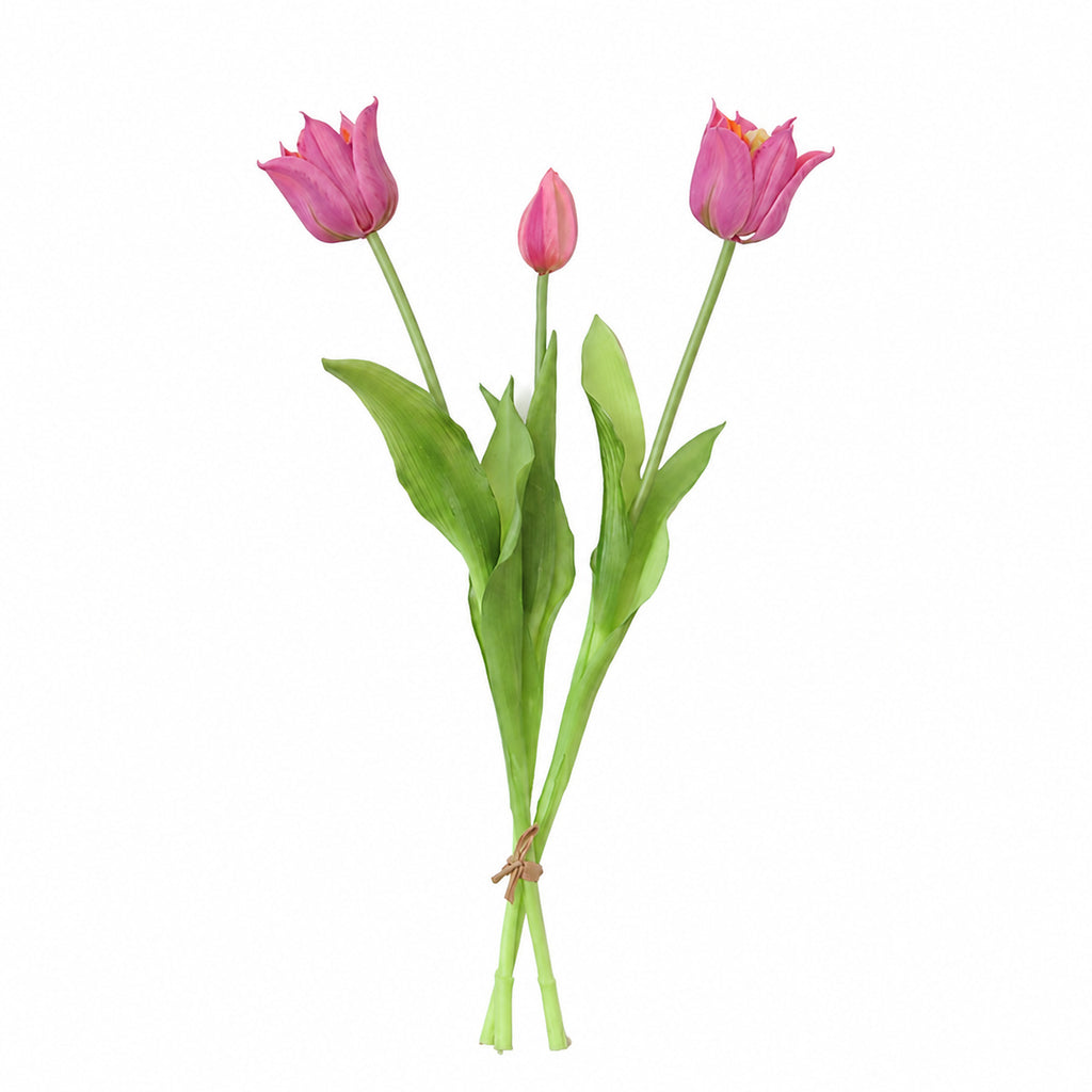 EVERIVELLE Three-Stem Soft-Touch Artificial Tulip Bouquet