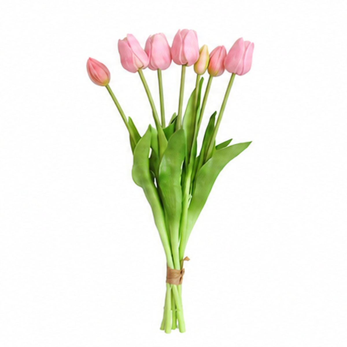 EVERIVELLE 17.7-Inch Seven-Head Soft-Touch Artificial Tulip Bouquet