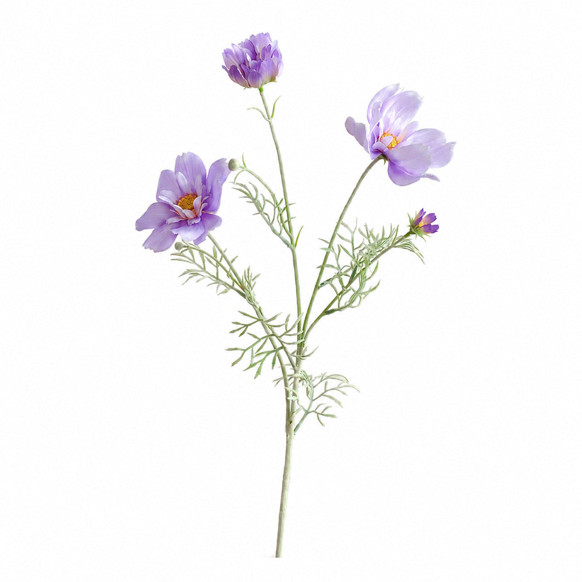 EVERIVELLE 30.7-Inch Flocked Artificial Queen Cosmos Stem